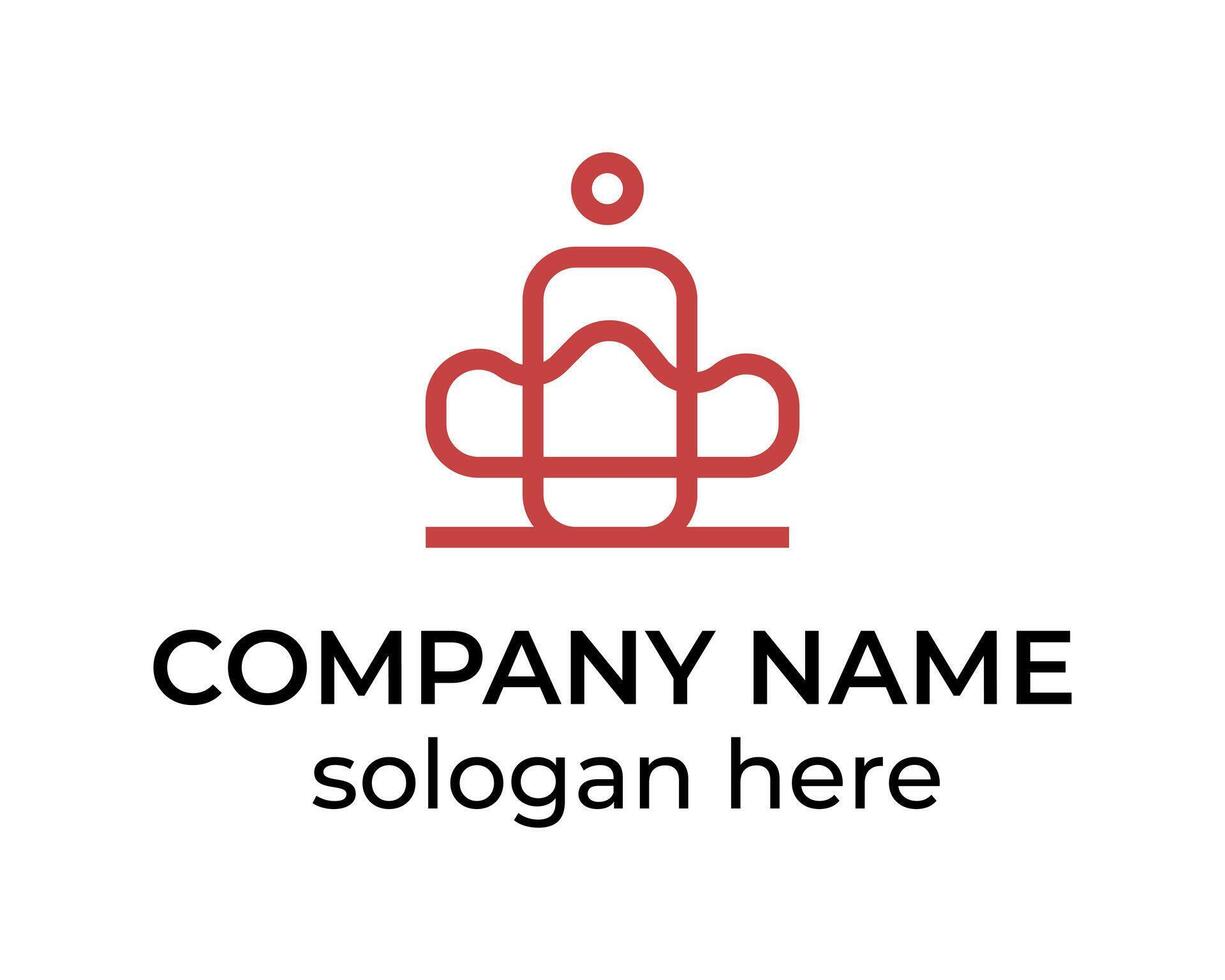 Cloud with man and phone icon logo design template vector