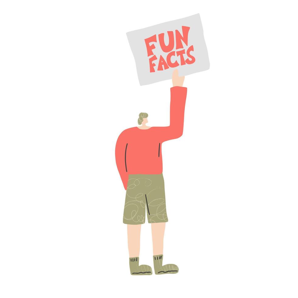 protest people holding blanks of placard. vector