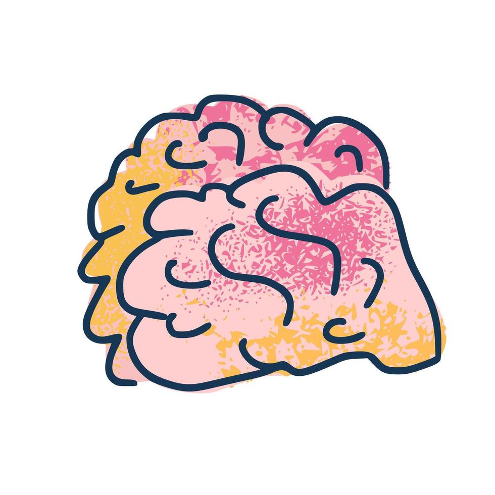 Cognitive science concept. Set of elements. vector