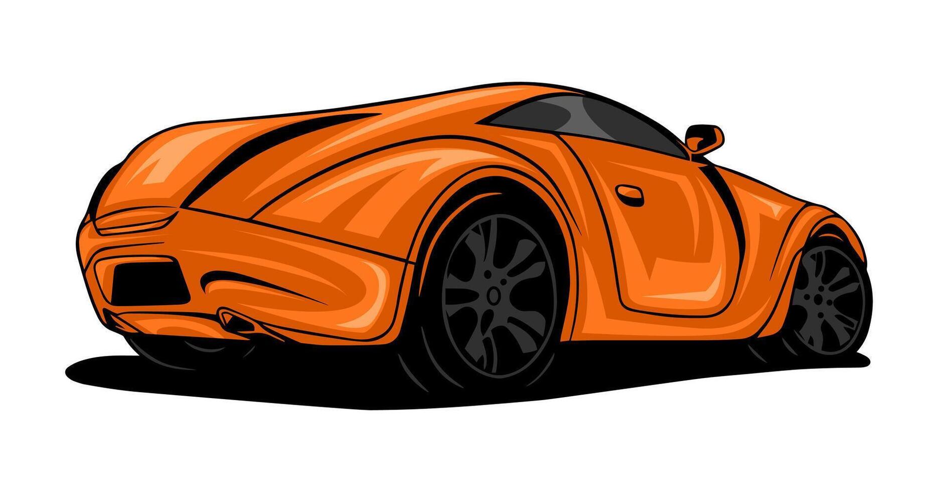 Car Illustration For Conceptual Design vector