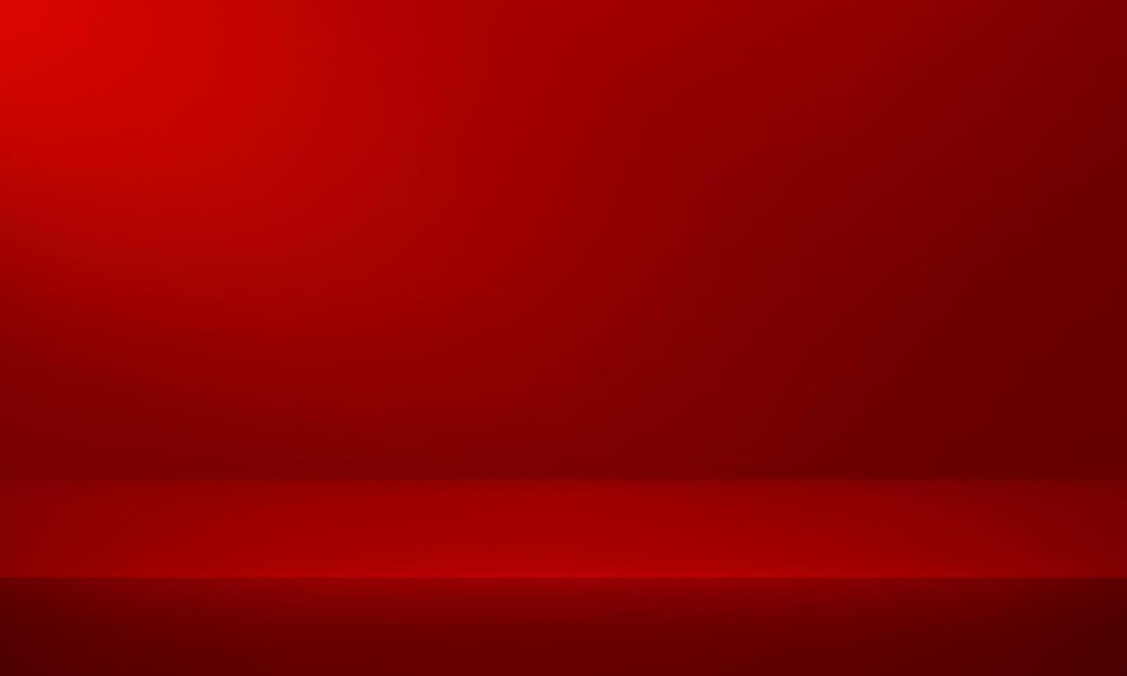 Red wall Background. Minimal 3d shelf. Room in the 3d. Space for selling products on the website. Dark red Background Empty Room Studio with table. illustration. vector