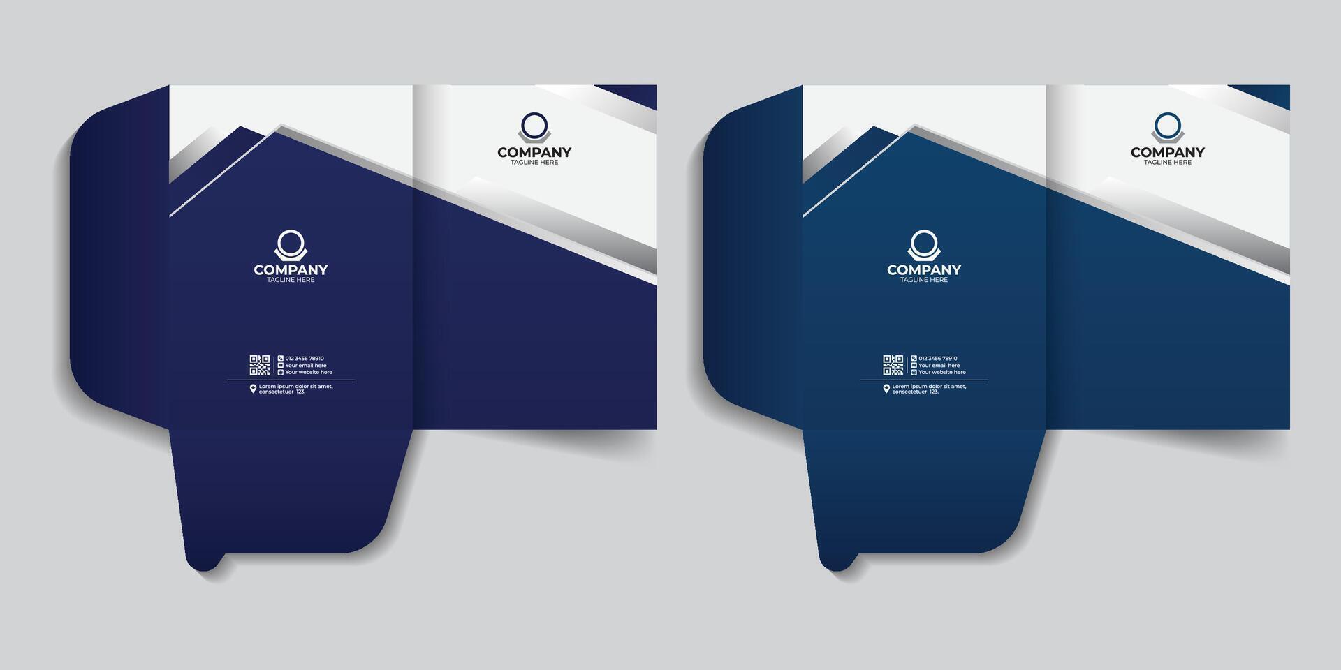 Unique real estate file cases presentation folder design. report cover template, presentation folder, cover design for folder, Professional luxury corporate creative presentation file folder vector