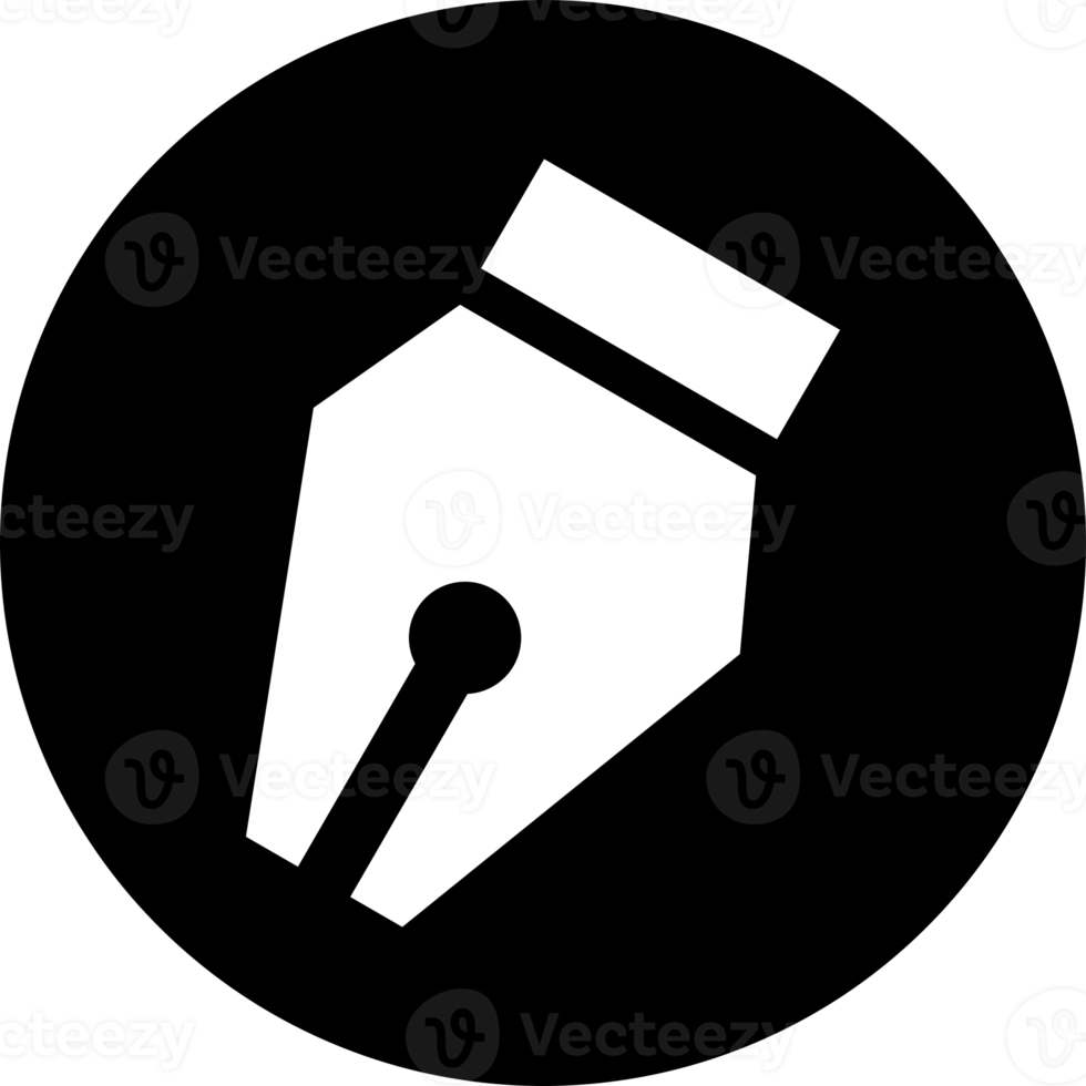 Fountain pen nib icon png