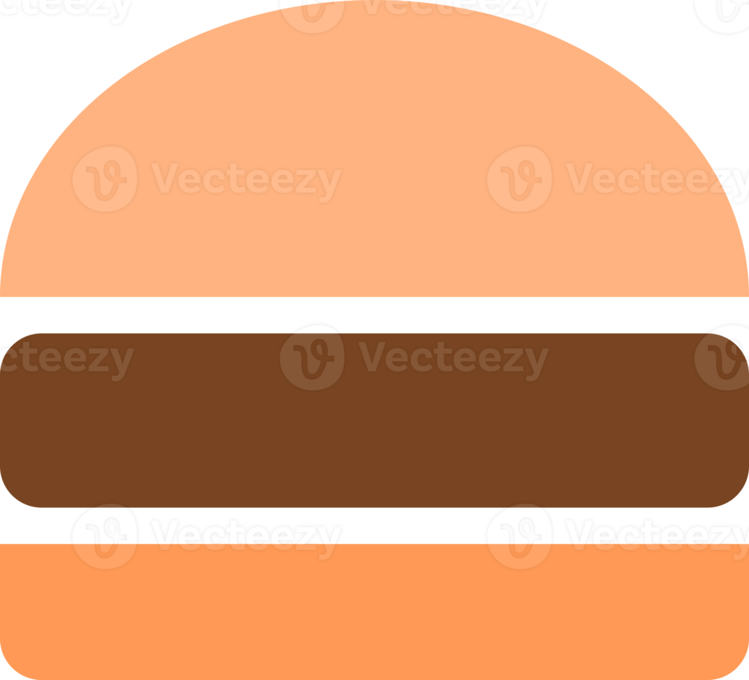 Hamburger fast food icon png