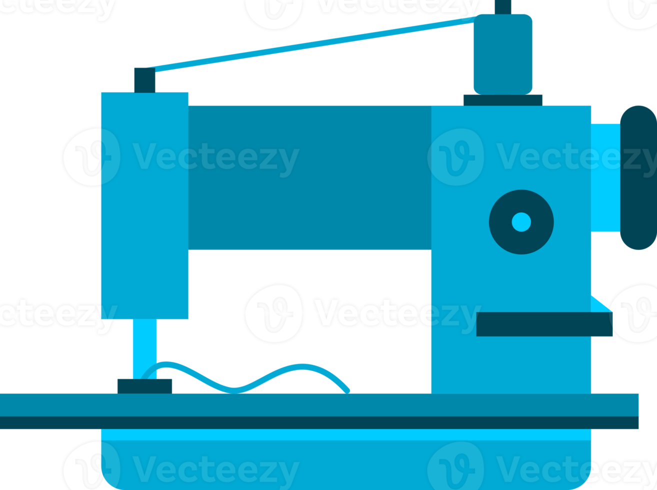 industrial sewing machine for sew fabric cloth icon png