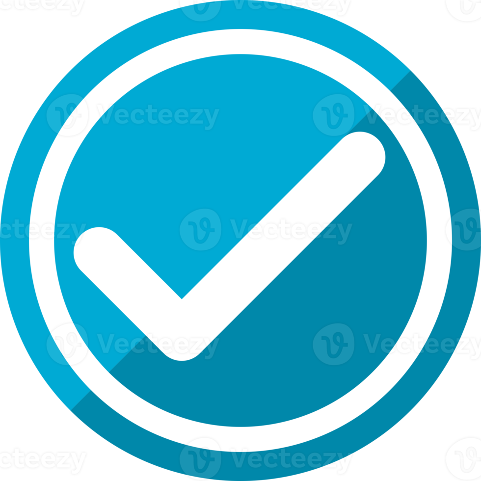 Check mark with wrong sign in circle icon png
