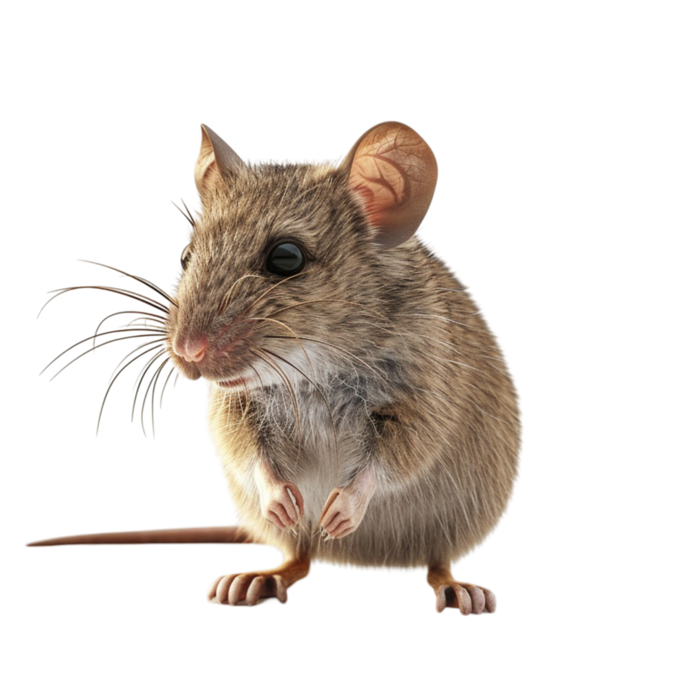Mouse isolated on transparent Background Generative-AI png
