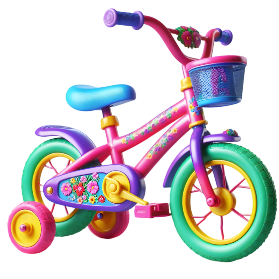 Toddler bike isolated from background png