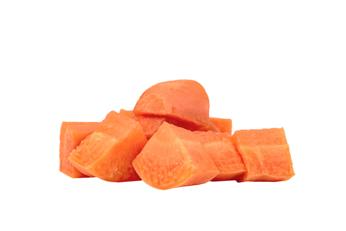 chopped carrot isolated png