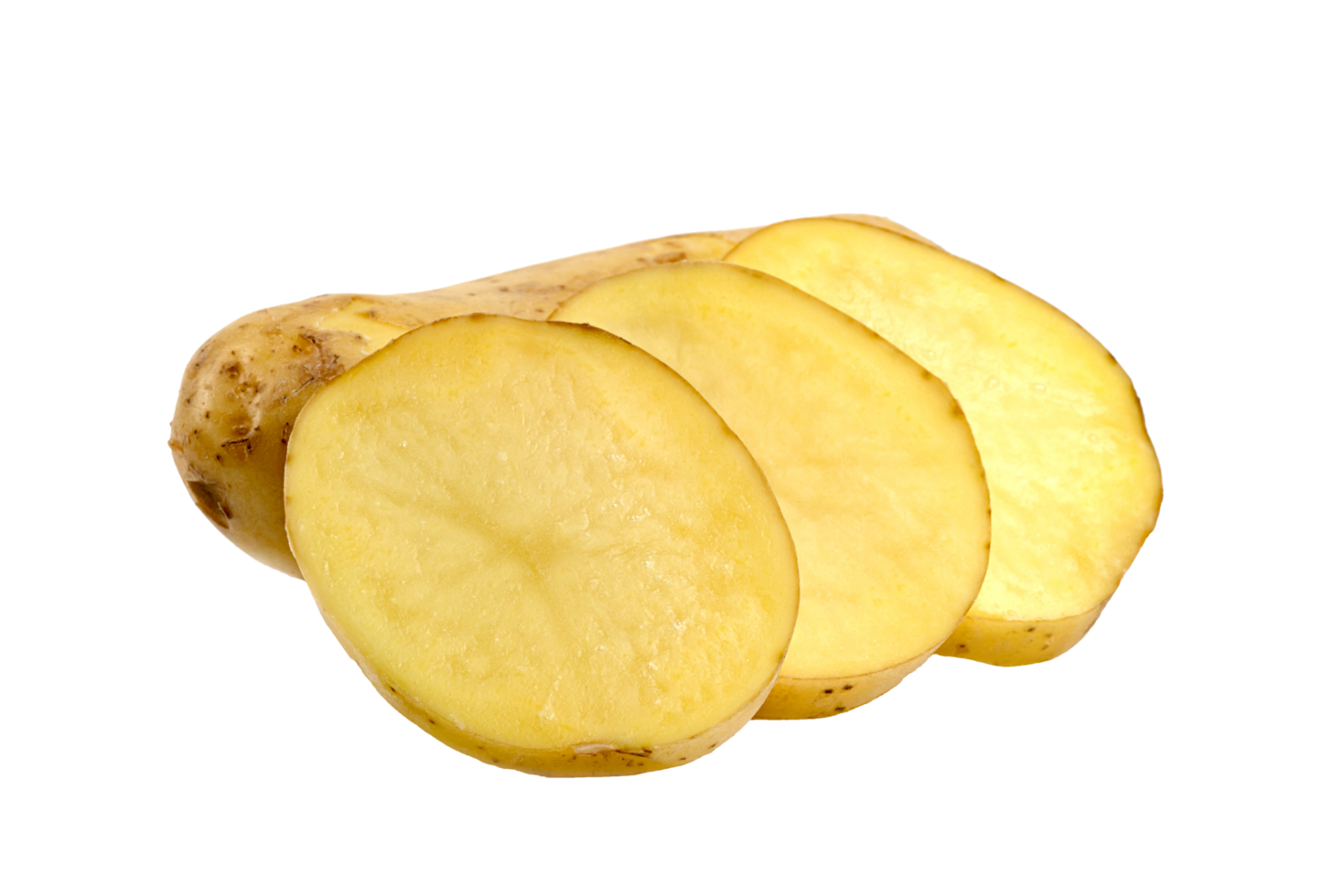 sliced potatoes isolated png