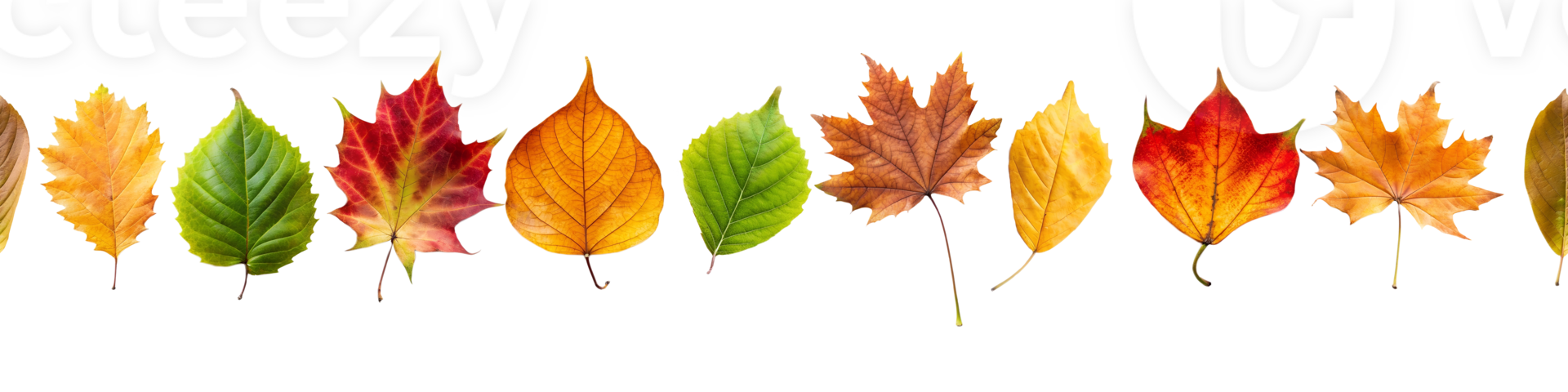 Border frame of fallen yellow and orange leaves isolated on a transparent background top view. Minimal autumn season concept. Flat layout. Set of autumn leaves cut , nature. Bright autumn leaves png