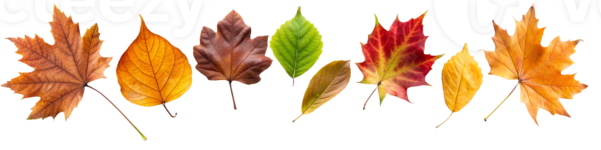 Border frame of fallen yellow and orange leaves isolated on a transparent background top view. Minimal autumn season concept. Flat layout. Set of autumn leaves cut , nature. Bright autumn leaves png
