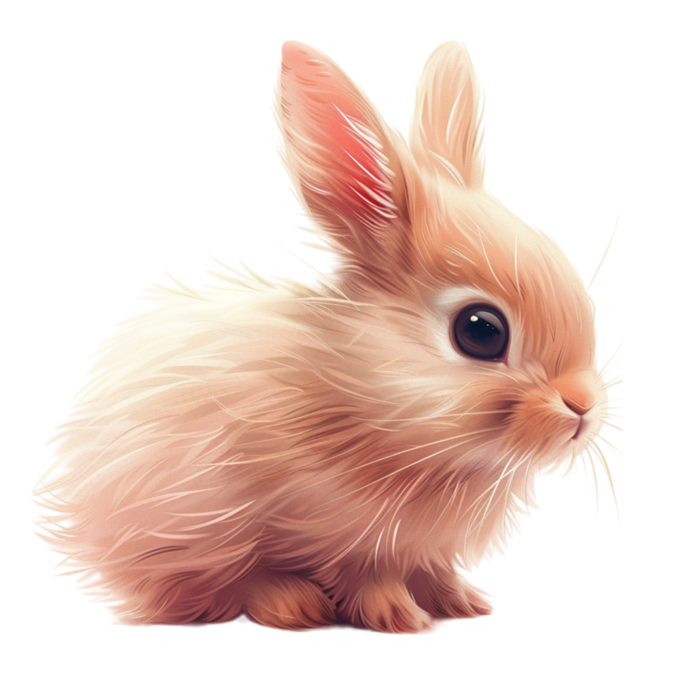 Generated Ai Beautiful Baby Rabbit png