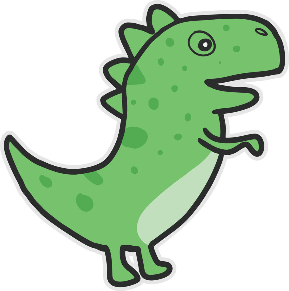Cute sticker dinosaurs png