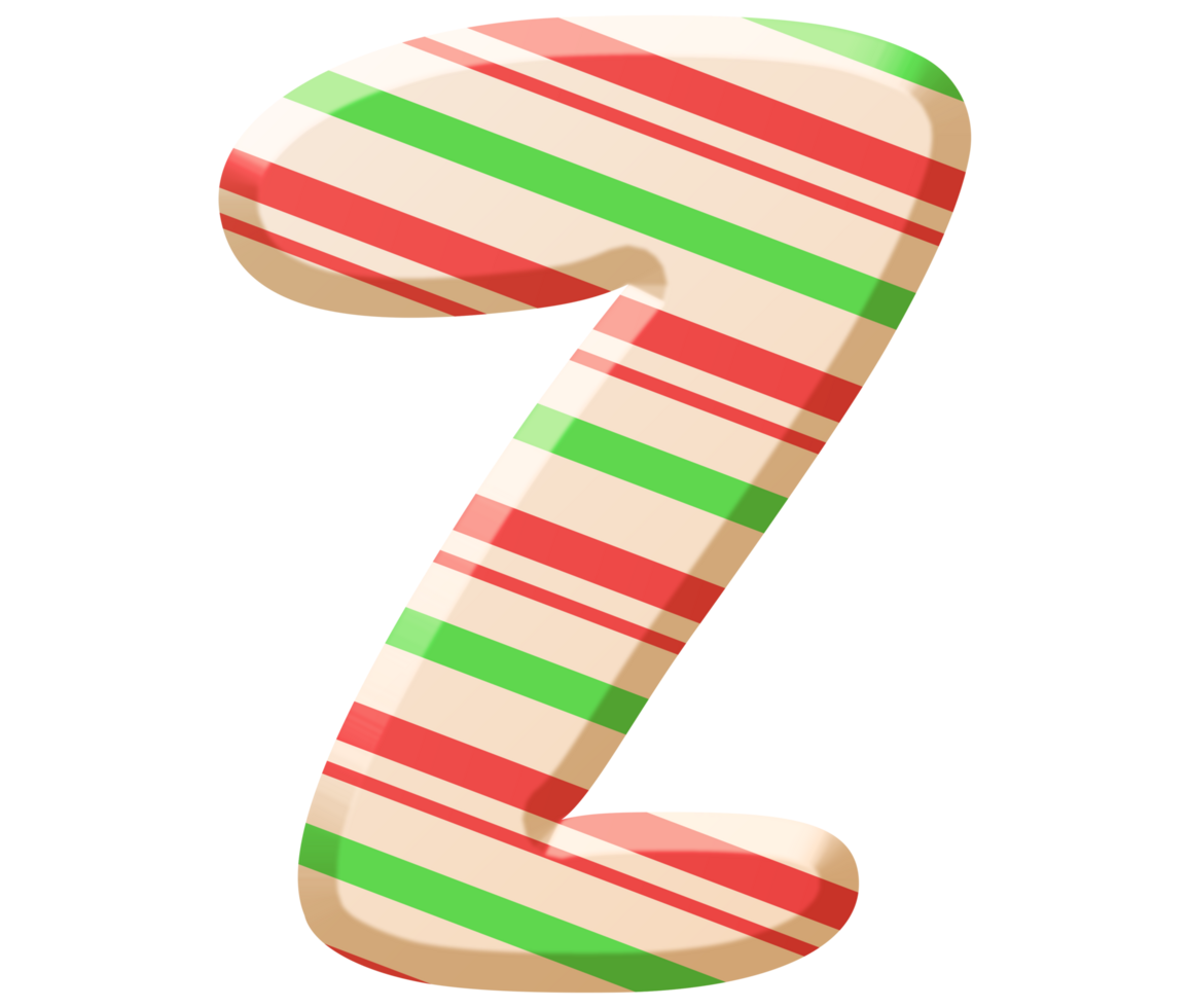 Candy Alphabet Uppercase Letter Z png