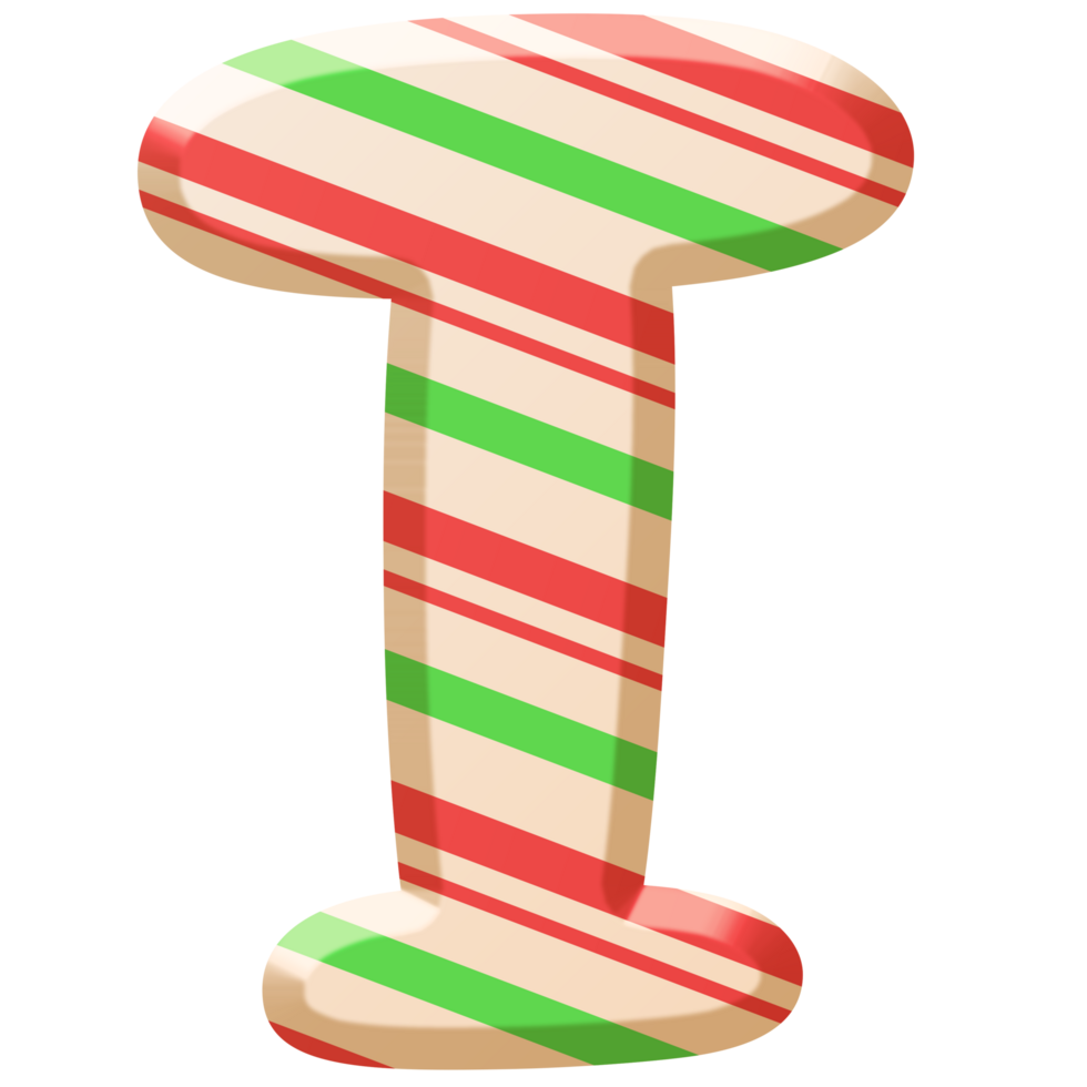 Candy Alphabet Uppercase Letter I png
