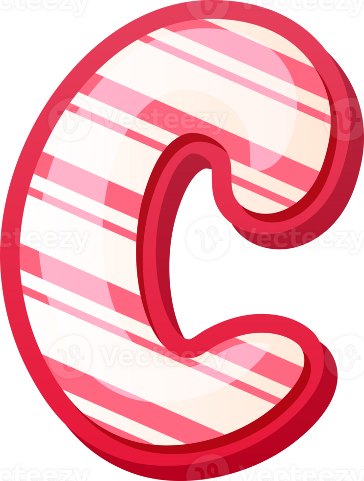 Candy Alphabet Letter C png