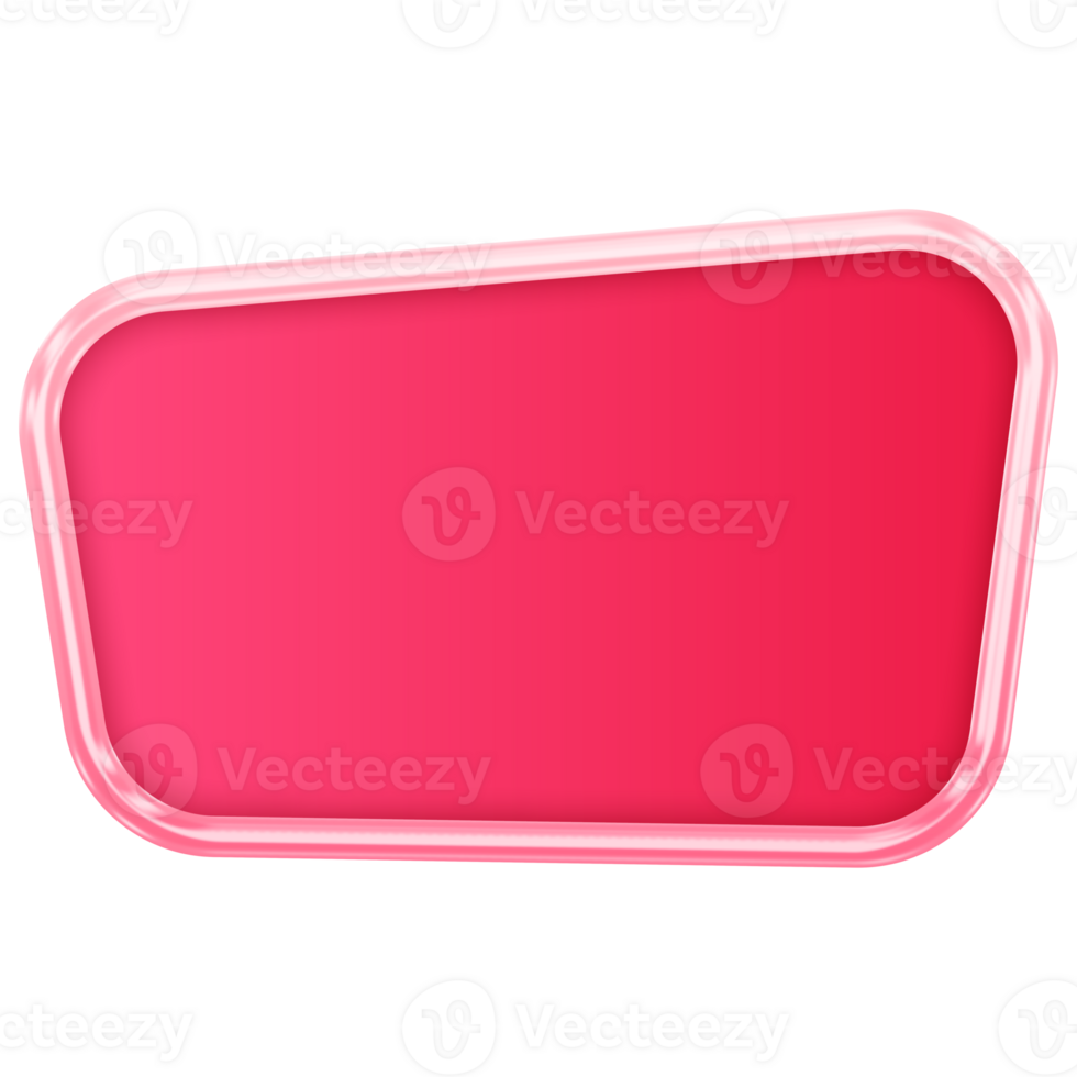 Pink Button. Empty Web Button. Modern Trendy Button png