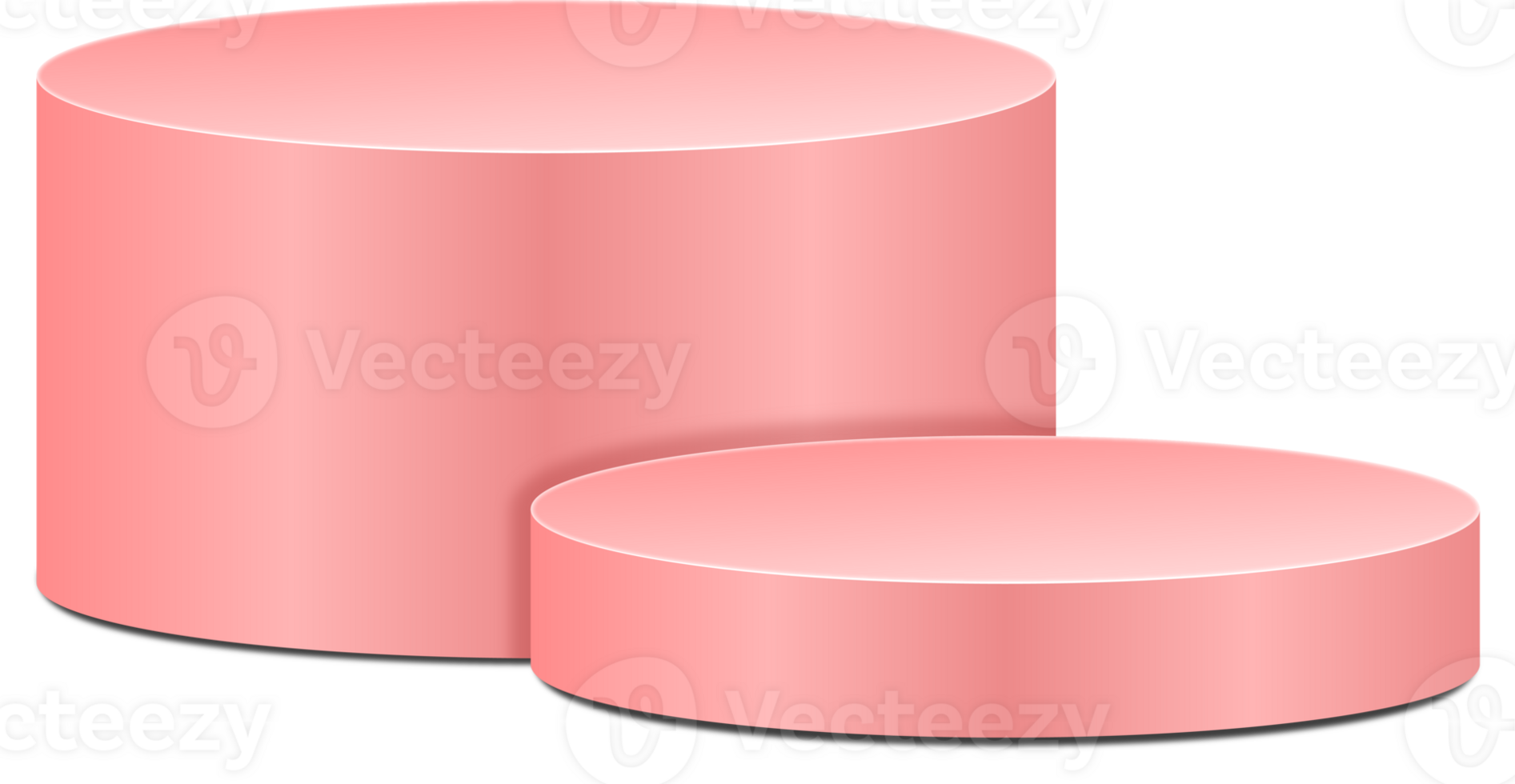 3D Pink Podium png