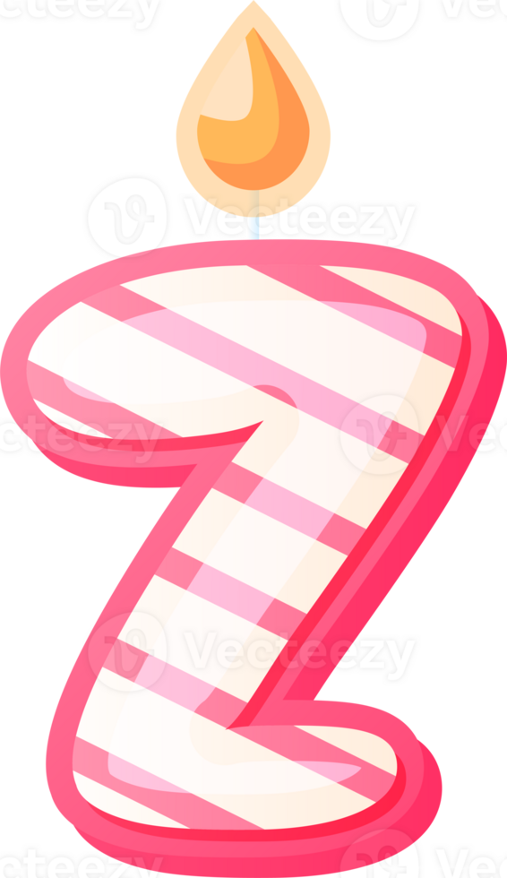Brithday Candle Alphabet Letter Z png
