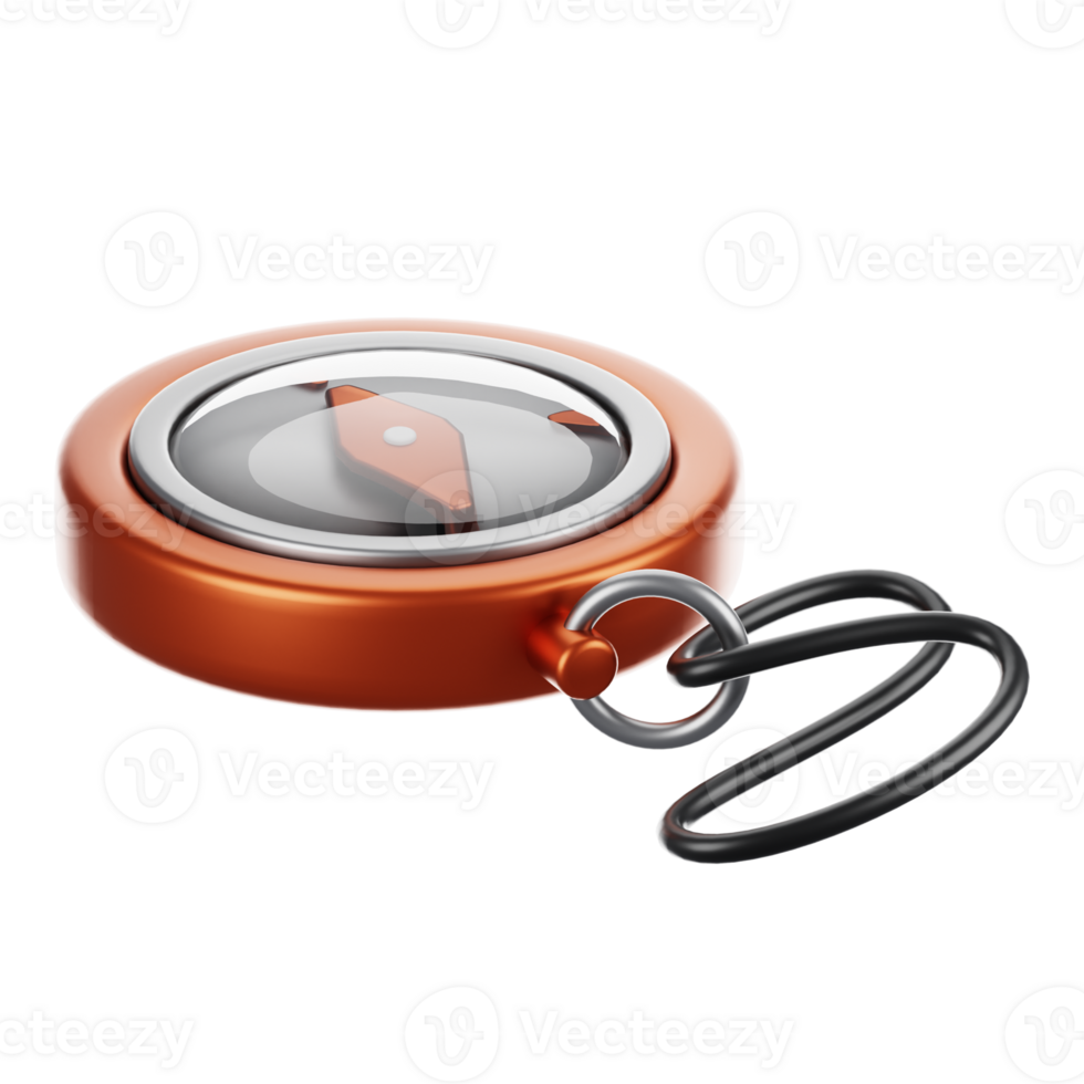 3d rendering camping icon concept. 3d render compass png
