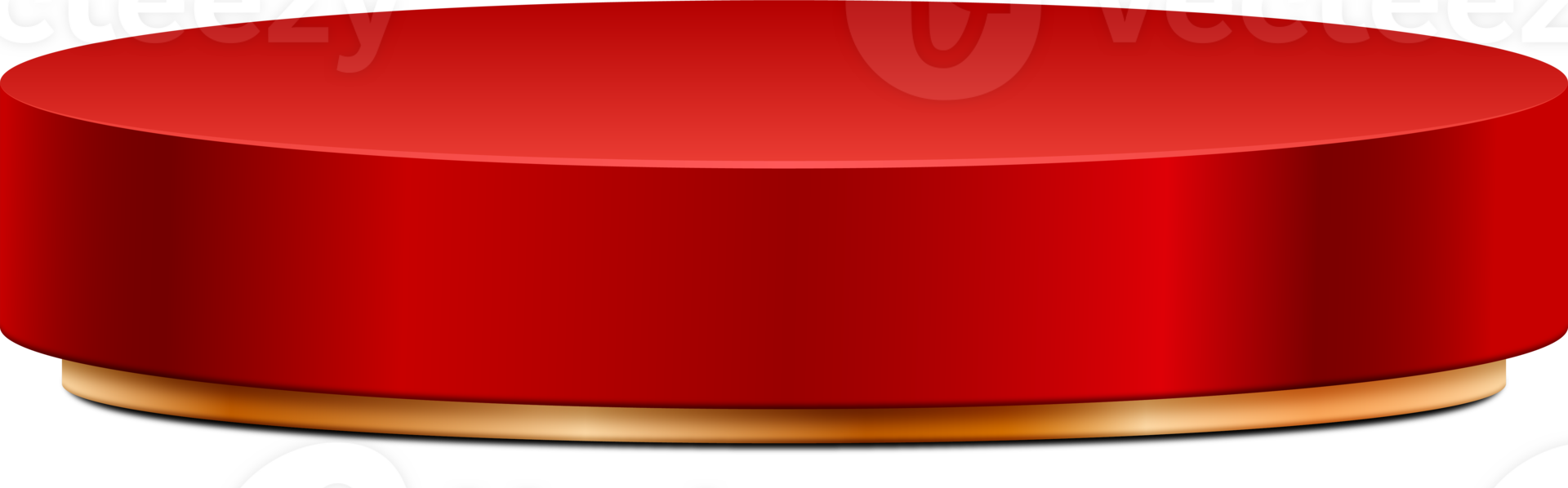3d luxury red and golden podium png