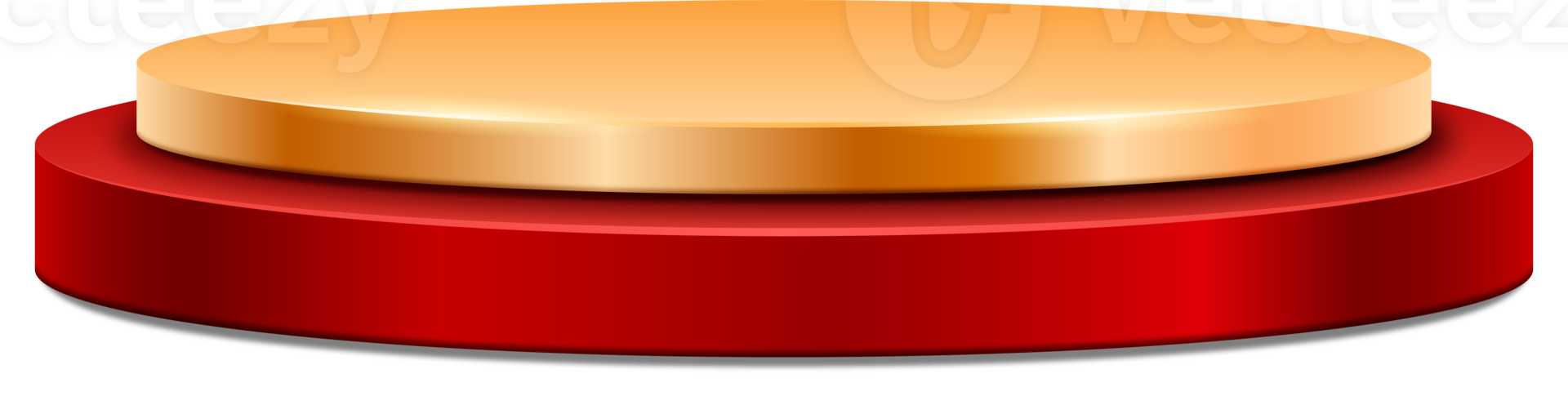 3d luxury red and golden podium png