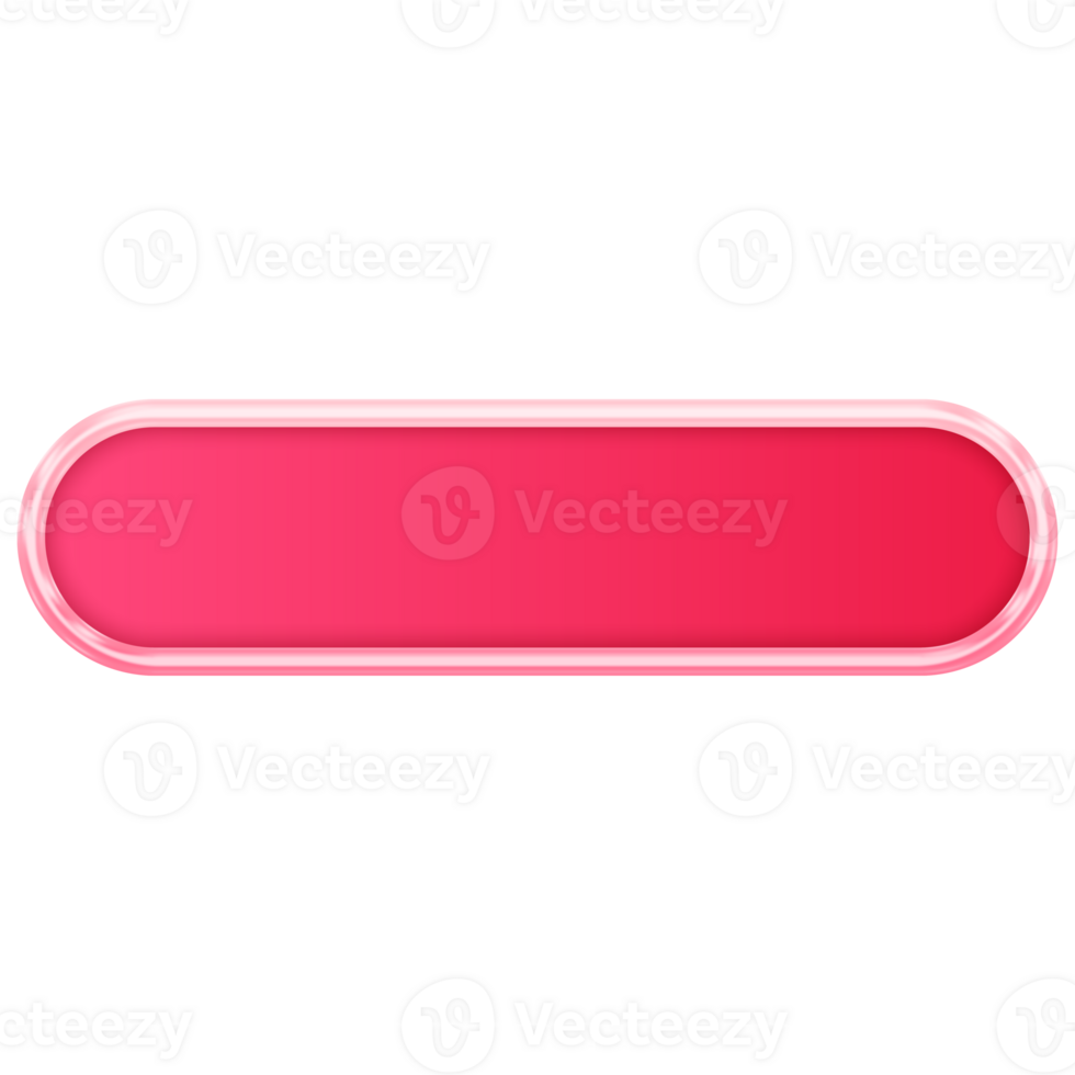 Pink Button. Empty Web Button. Modern Trendy Button png