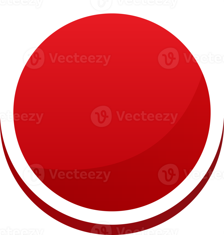 Red Button. Modern Red Button png