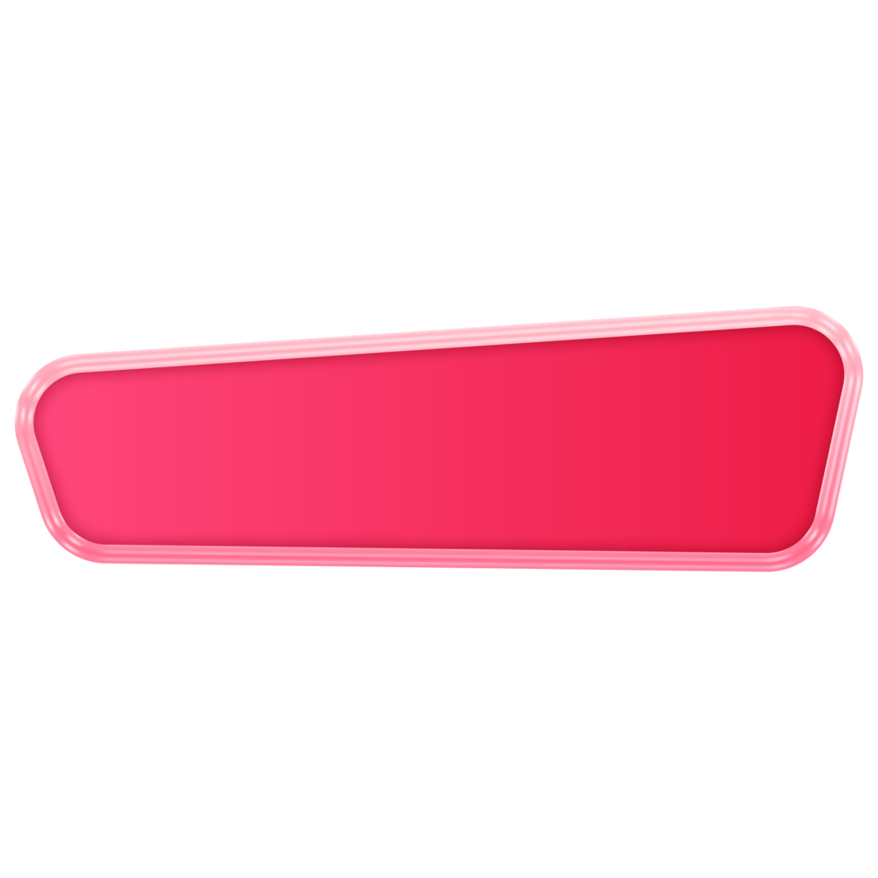 Pink Button. Empty Web Button. Modern Trendy Button png