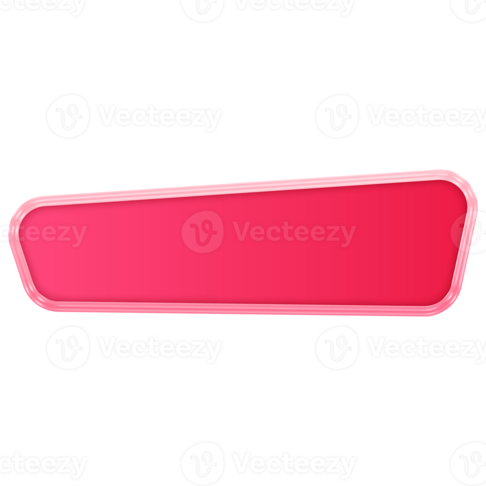 Pink Button. Empty Web Button. Modern Trendy Button png