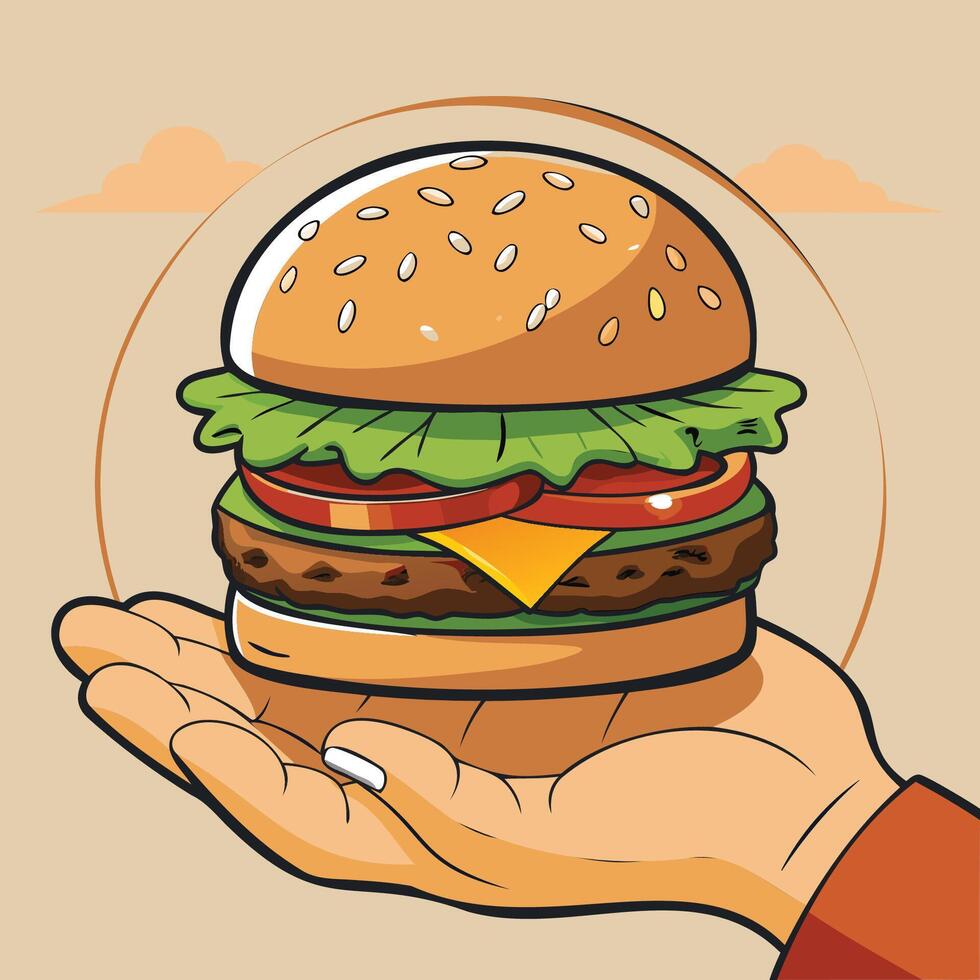 National Cheeseburger Day illustration vector