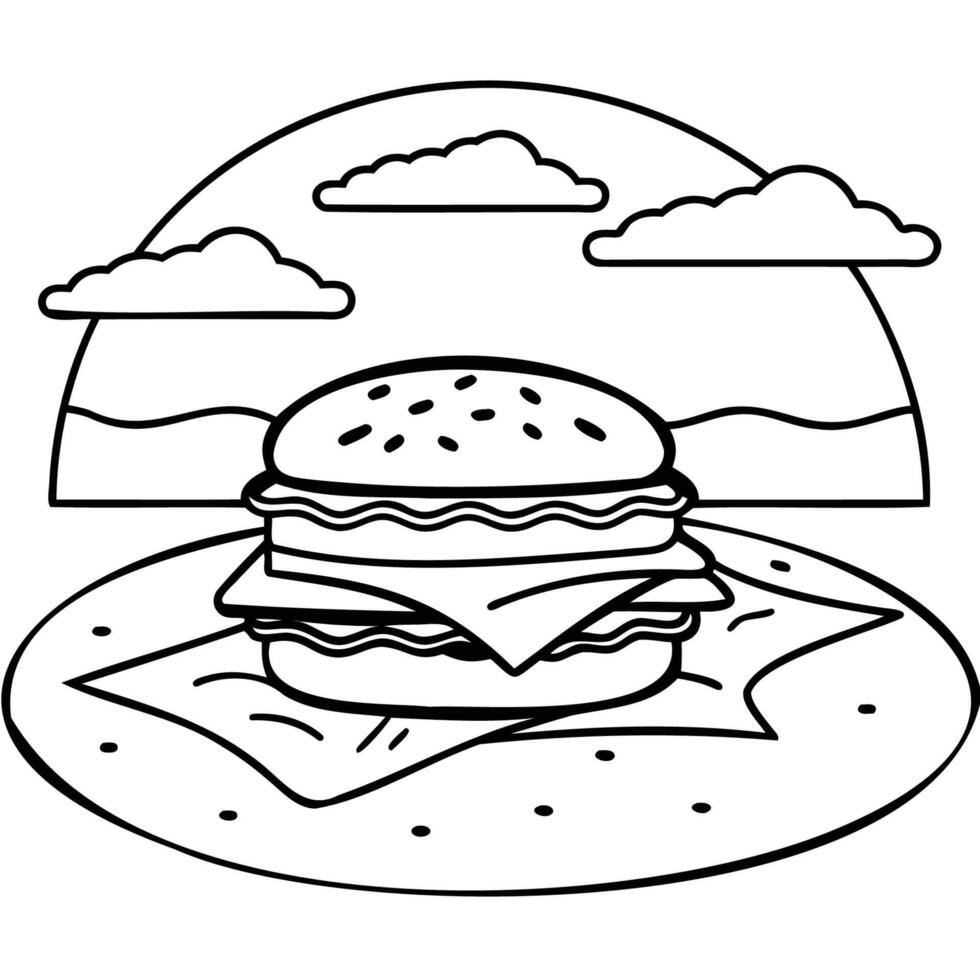 National Cheeseburger Day illustration vector