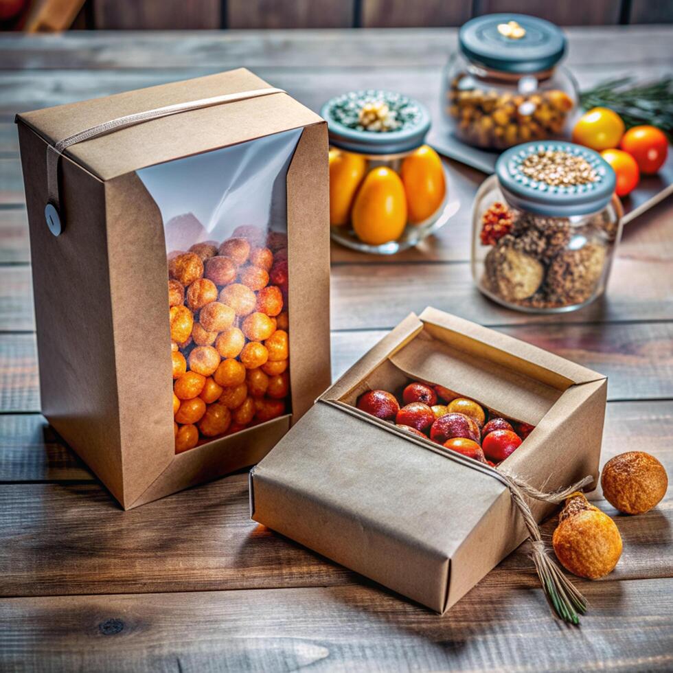 Realistic Packaging Mockup Photo for Branding and Design Presentations