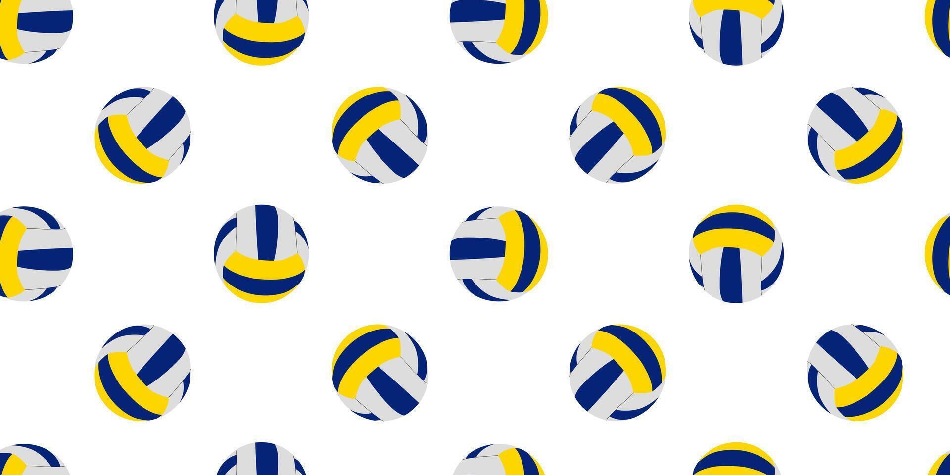 Seamless Pattern with Handball Balls on a White Background, Sports Games, Inventory for Sportsmen vector
