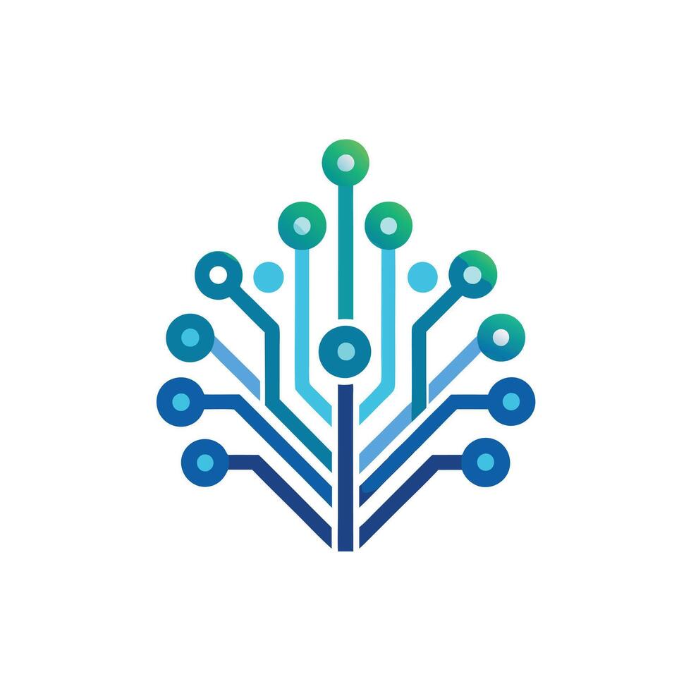 Creative and Elegant Minimalistic Logo Design for Technology and Software Company vector