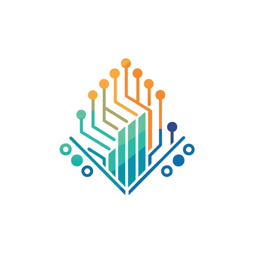 Creative and Elegant Minimalistic Logo Design for Technology and Software Company vector