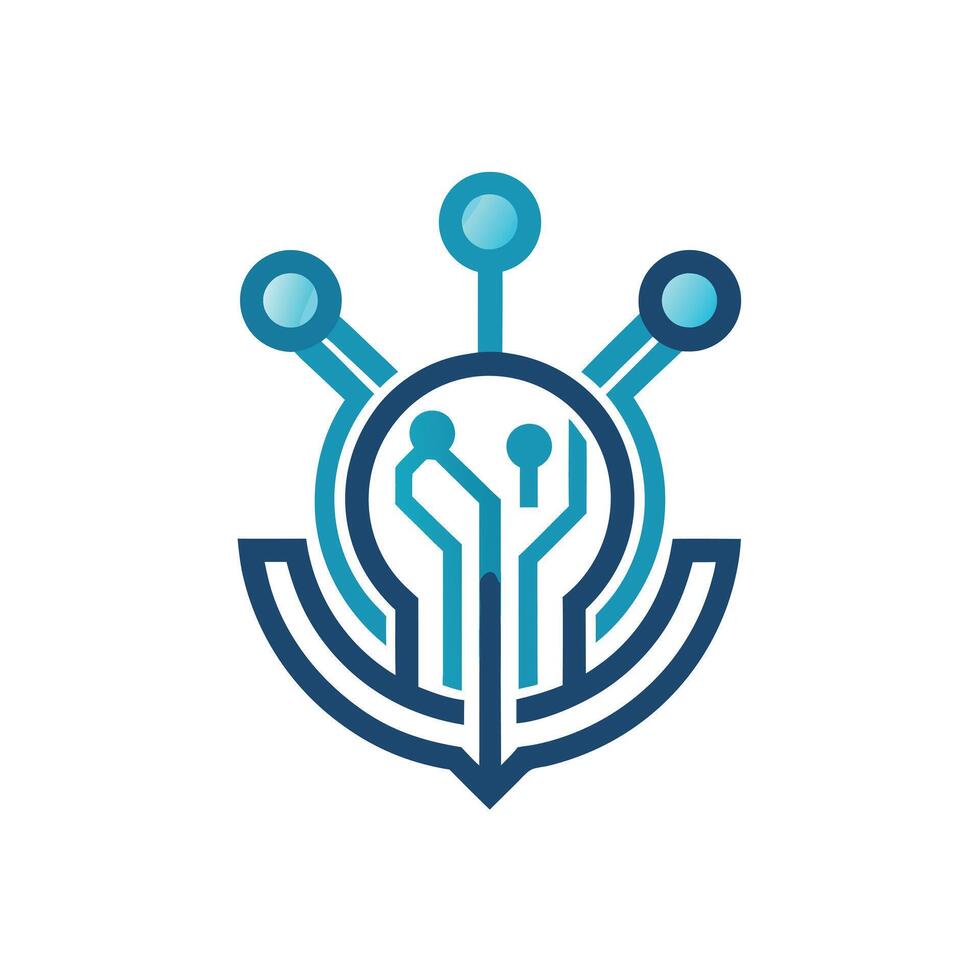 Creative and Elegant Minimalistic Logo Design for Technology and Software Company vector