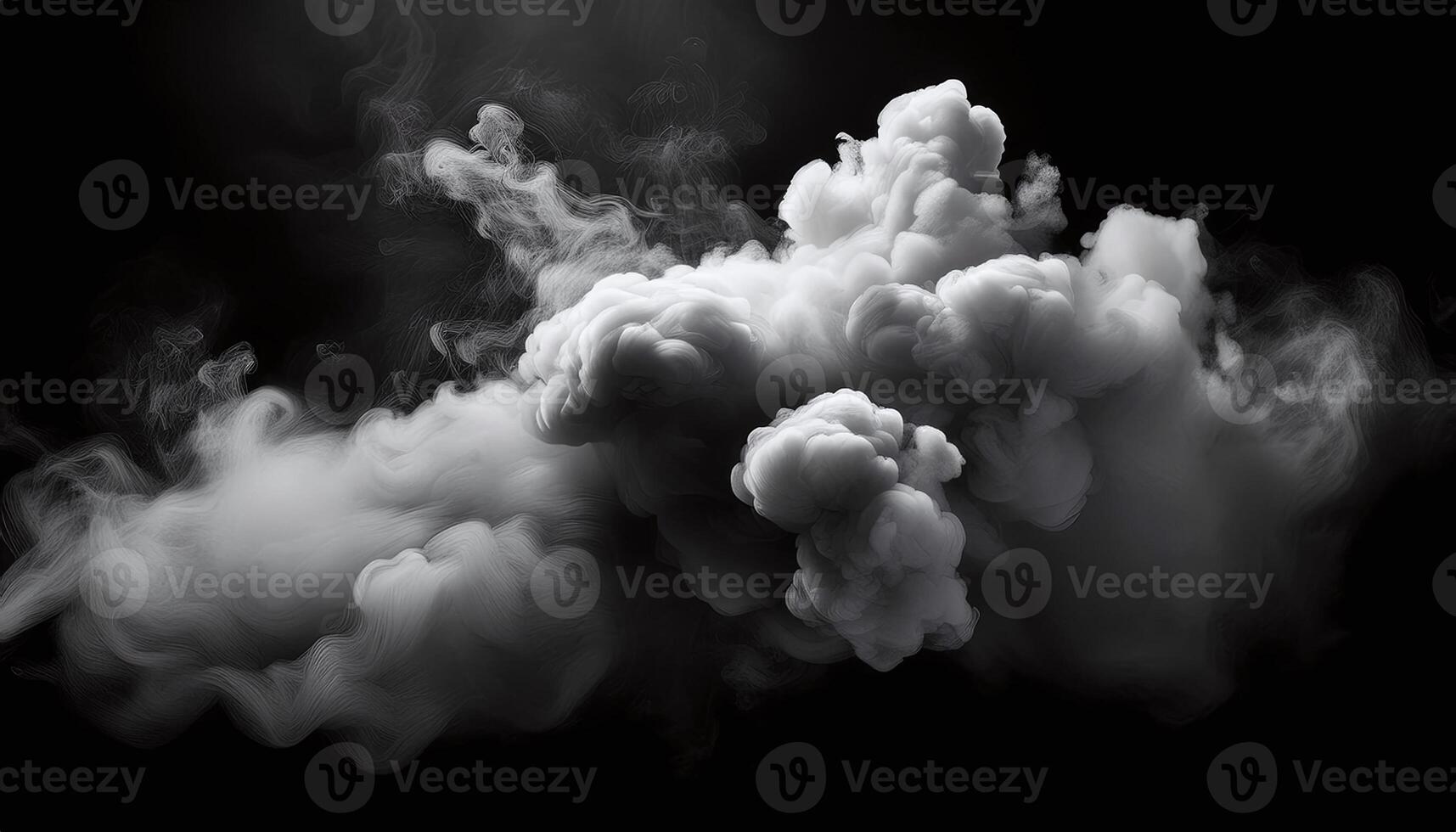 a black and white photo of smoke