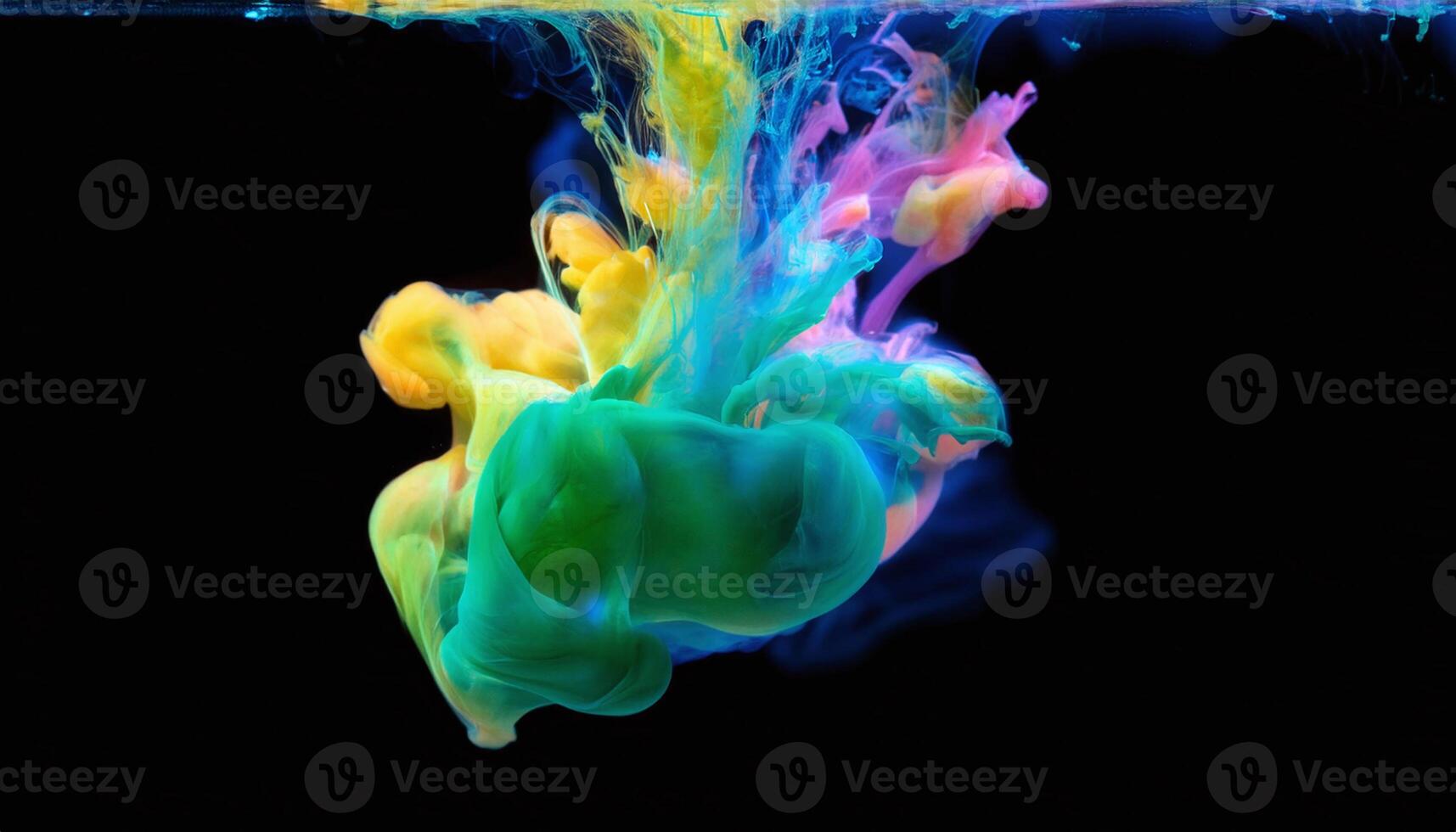abstract ink flow in water wallpaper photo