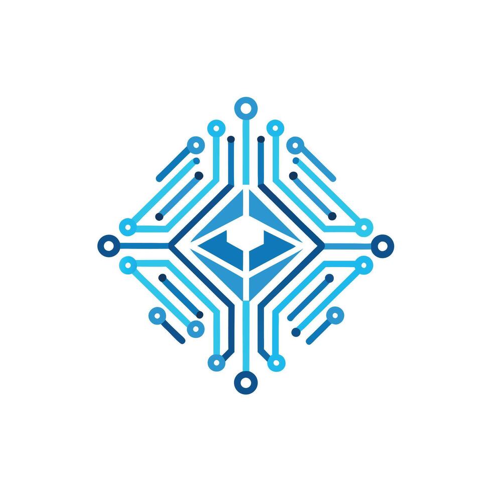 Creative and Elegant Minimalistic Logo Design for Technology and Software Company vector