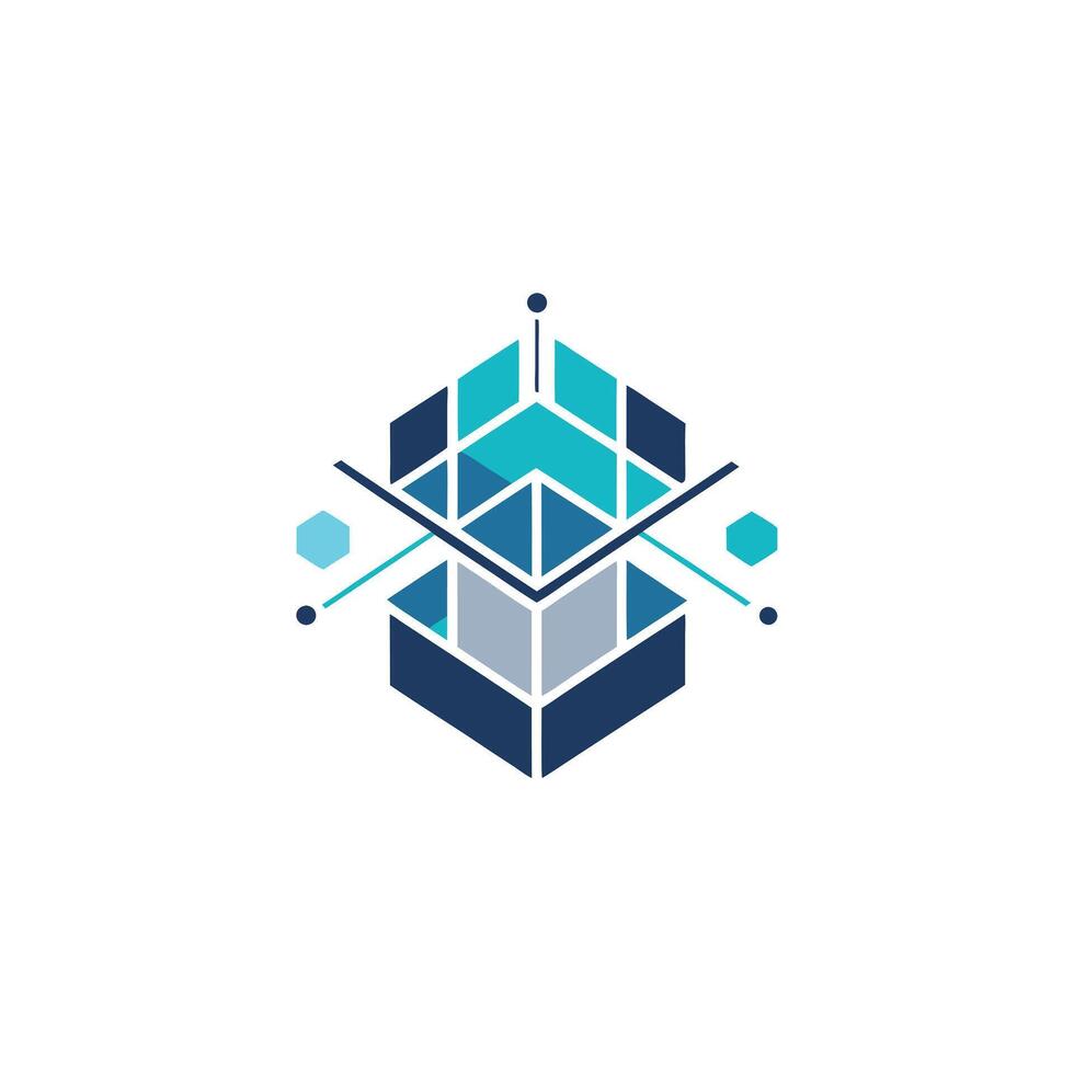 Creative and Elegant Minimalistic Logo Design for Technology and Software Company vector