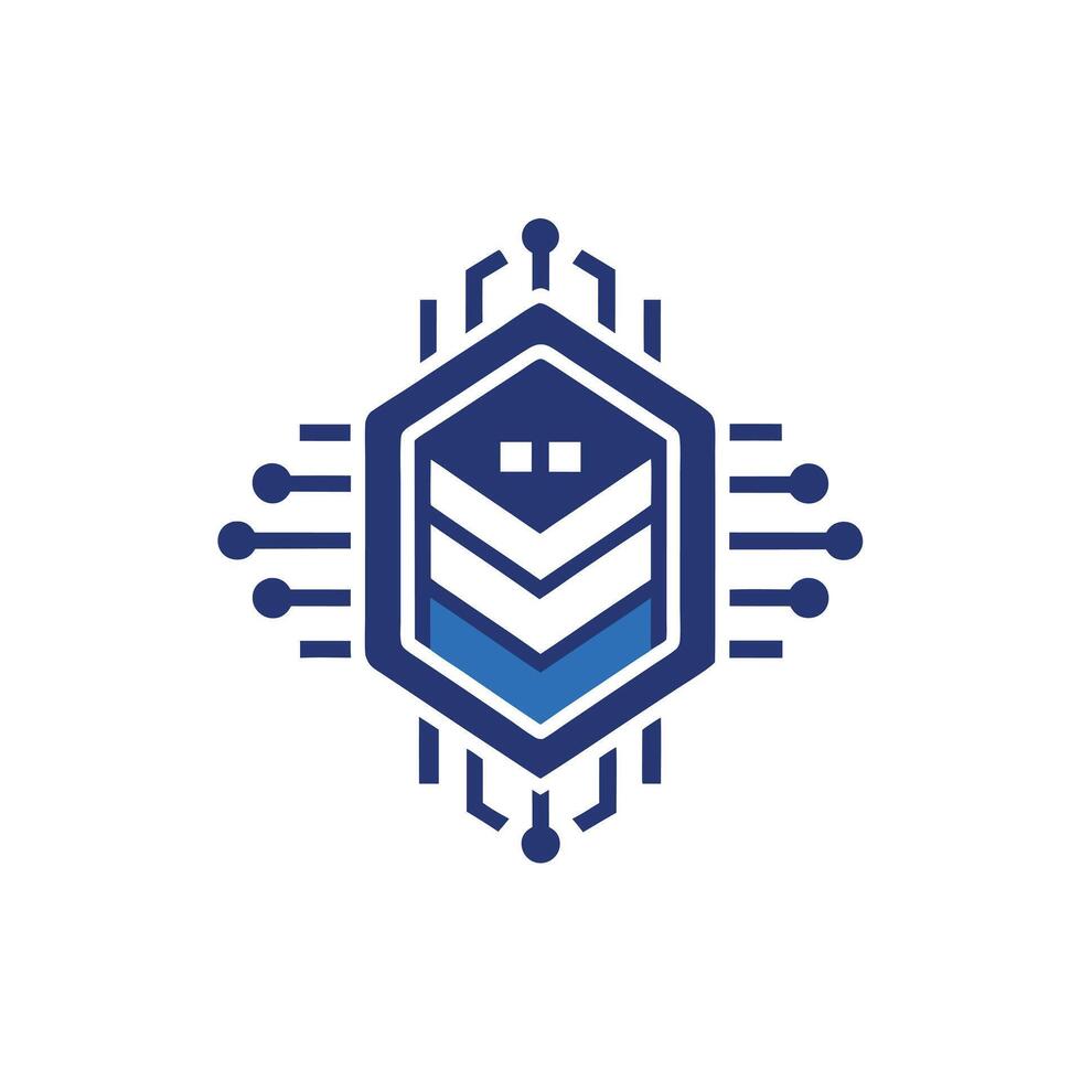 Creative and Elegant Minimalistic Logo Design for Technology and Software Company vector