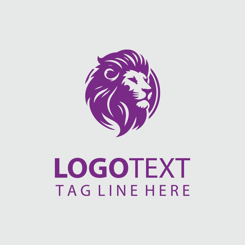 Luxury Lion Logo Illustrations vector