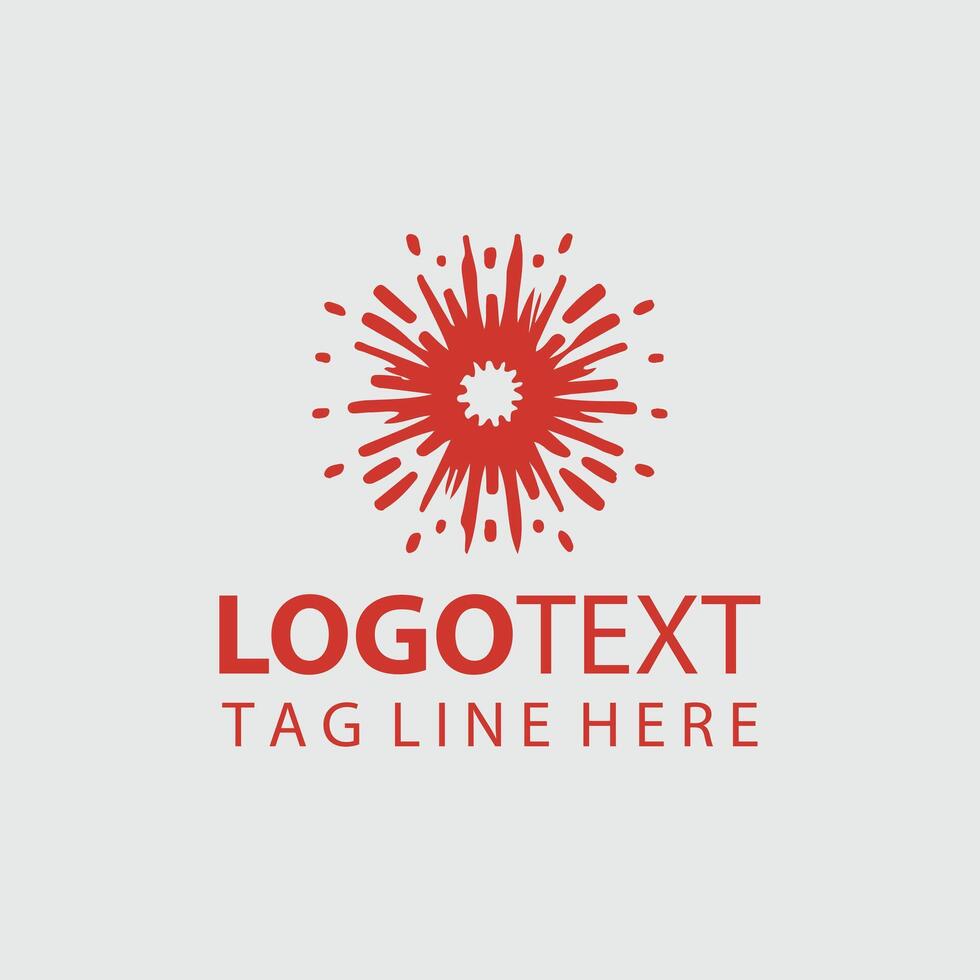 Linear Flower Logo vector