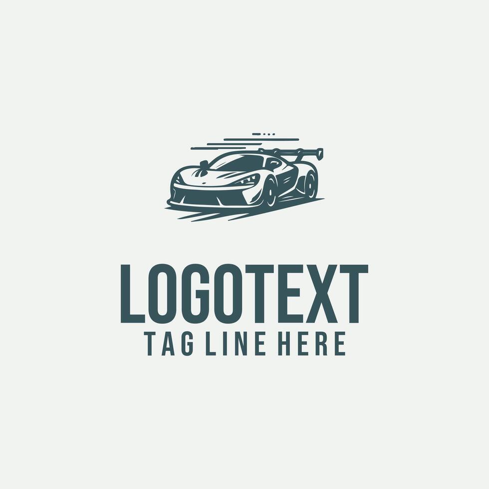 Linear Sports Car vector