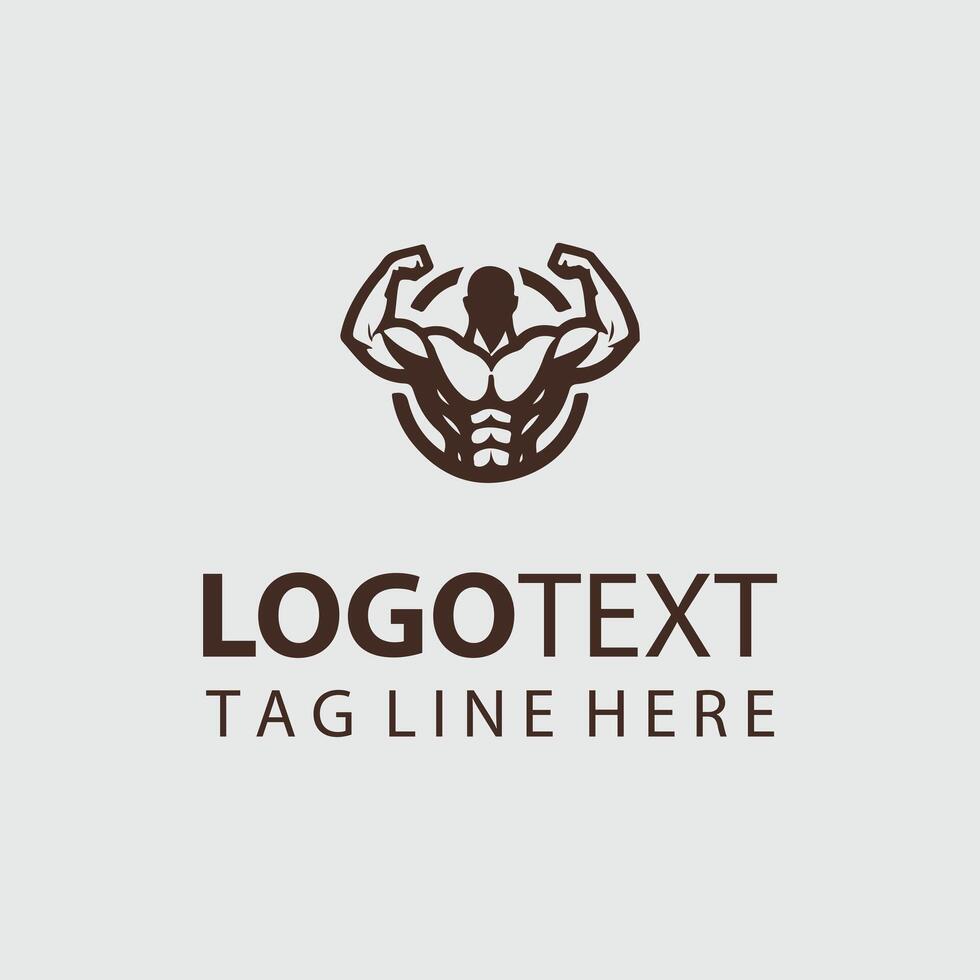 Linear Gym Logo Illustrations vector