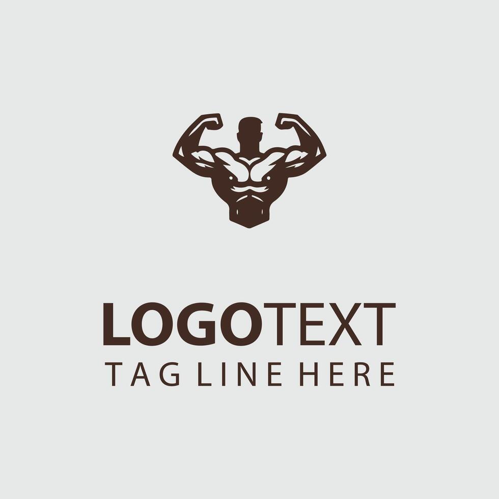 Linear Gym Logo Illustrations vector