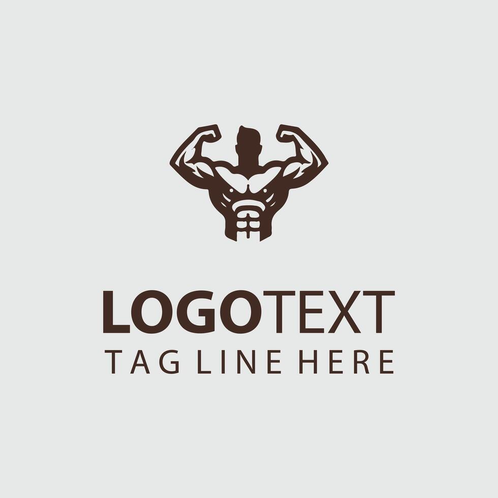 Linear Gym Logo Illustrations vector