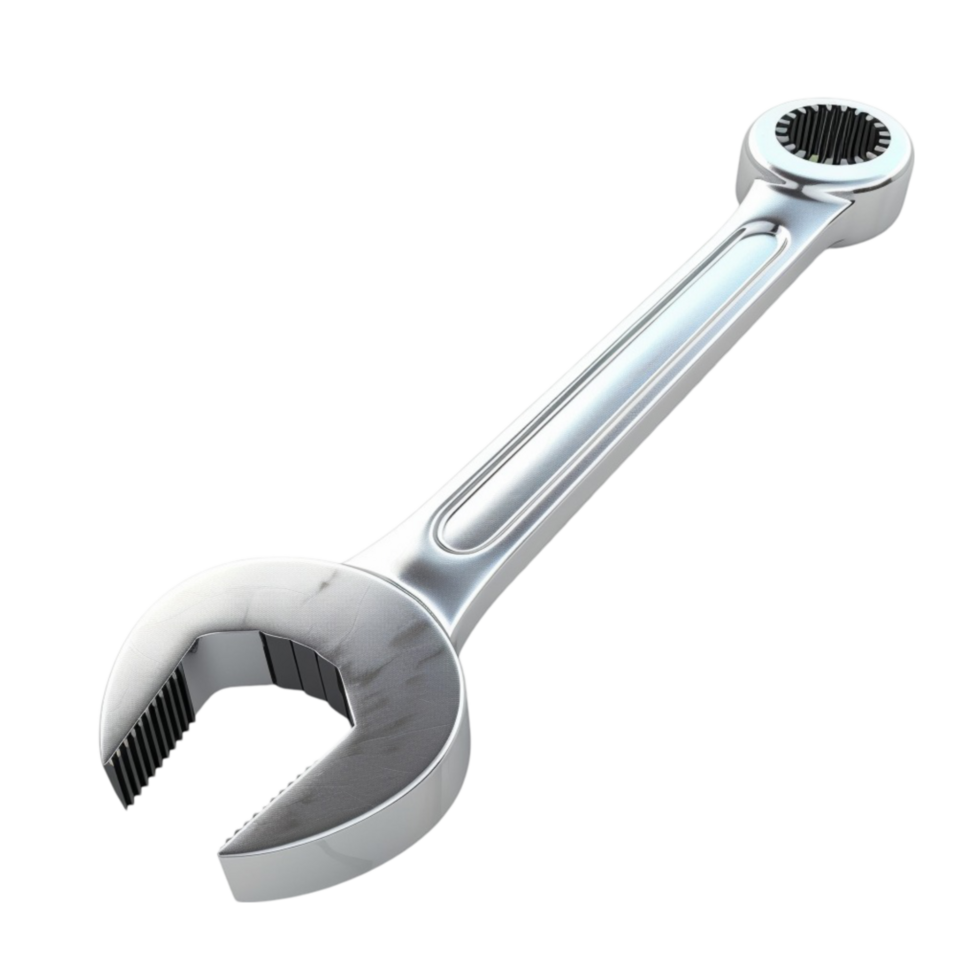 Fixed Wrench on Transparent Background AI-Generative png